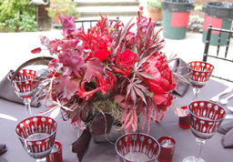 Floral center piece.